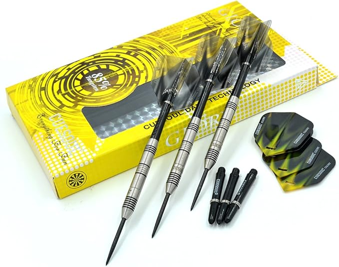 CUESOUL Professional Tungsten Steel Tip Dart Set 85% Tungsten 22g/24g/26g-Glory Series-StrideForce Fitness