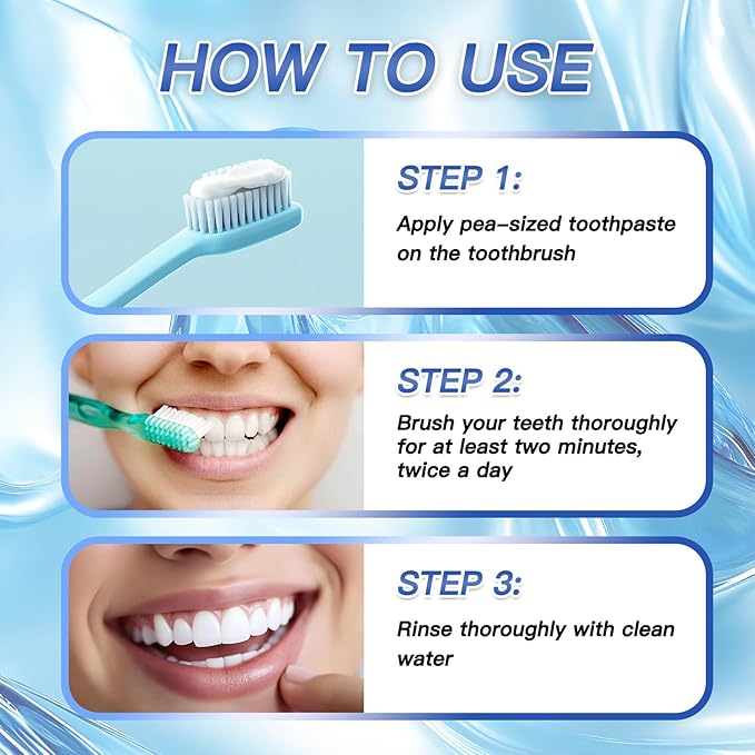 Nano Hydroxyapatite Toothpaste – Remineralizing, Whitening & Fluoride-Free Toothpaste for Sensitive Teeth, Cavity Reversal, Enamel Repair & Gum Care, Suitable for Kids & Adults