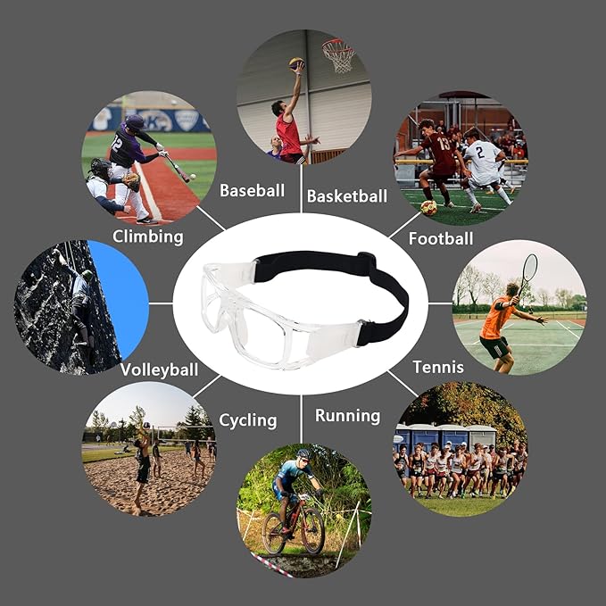 Andux Basketball Soccer Football Sports Glasses Eyewear Goggles Eye Safety Glasses LQYJ-01-StrideForce Fitness