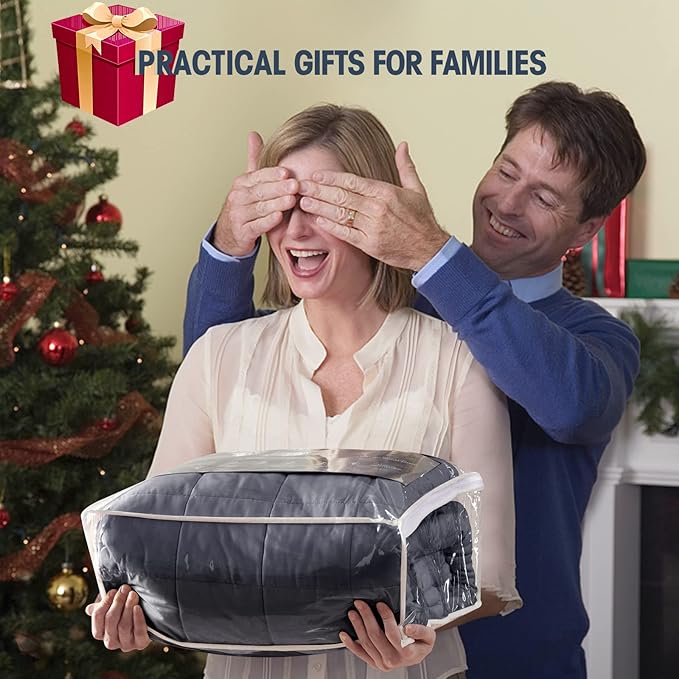 yescool Weighted Blanket for Adults (30 lbs, 88” x 104”, Grey) Cooling Heavy Blanket for Sleeping Perfect for 290-310 lbs, King Size Breathable Blanket with Premium Glass Bead-StrideForce Fitness