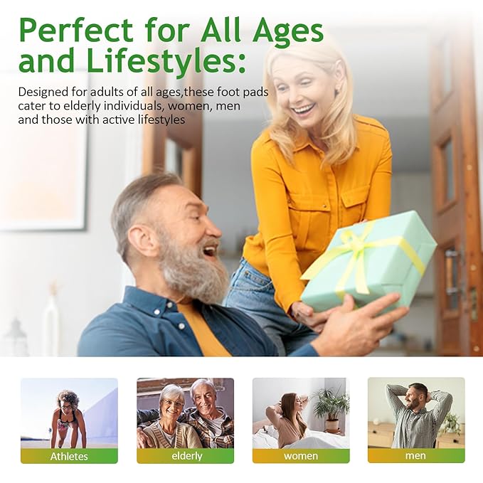 62 Pads Foot Pads Natural Turmeric & Ginger, Wormwood, Bamboo Vinegar, 62Pads Goodnight Pads Included 62 Adhesive Sheets-StrideForce Fitness