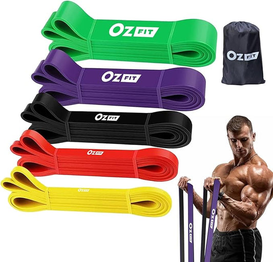 Pull Up Bands, Resistance Bands, Pull Up Assistance Bands Set for Men & Women, Exercise Workout Bands for Working Out, Body Stretching, Physical Therapy, Muscle Training-StrideForce Fitness
