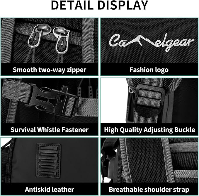 65L Ski Boot Bag,Large Duffle Travel Bag,1680D Nylon Waterproof Padded Ski Boot Bag Backpack For Women Men Kids-StrideForce Fitness