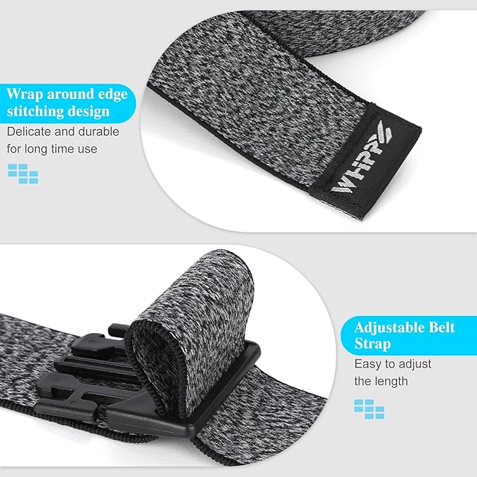 WHIPPY Mens Elastic Stretch Belt Unisex Adventure Web Belt for Women Men with Non-Metal Buckle Adjustable Belts-StrideForce Fitness