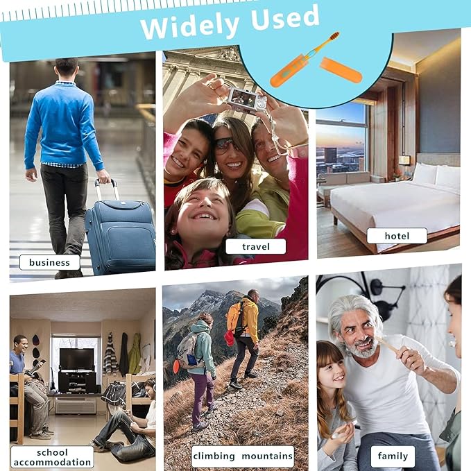 30 Pack Travel Toothbrush Case, Plastic Portable Toothbrush Storage, Dust-Proof Toothbrush Case, Breathable Toothbrush Holder for Travel Business Camping School Home, 7 Colors