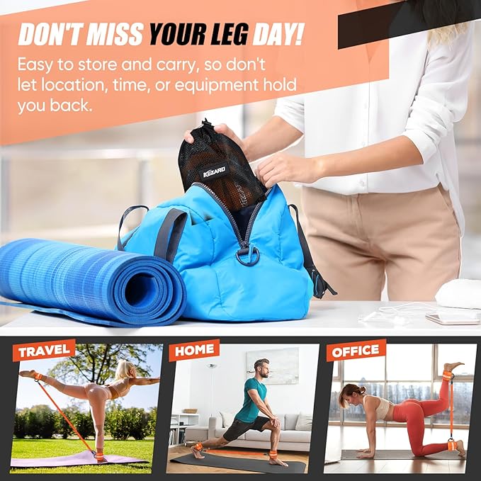 Ankle Resistance Bands with Cuffs for Working Out, Resistance Bands for Women, Exercise Bands for Leg and Glute, Booty Workout Equipment for Kickbacks, Butt and Hip Training, Ankle Weights Bands Set