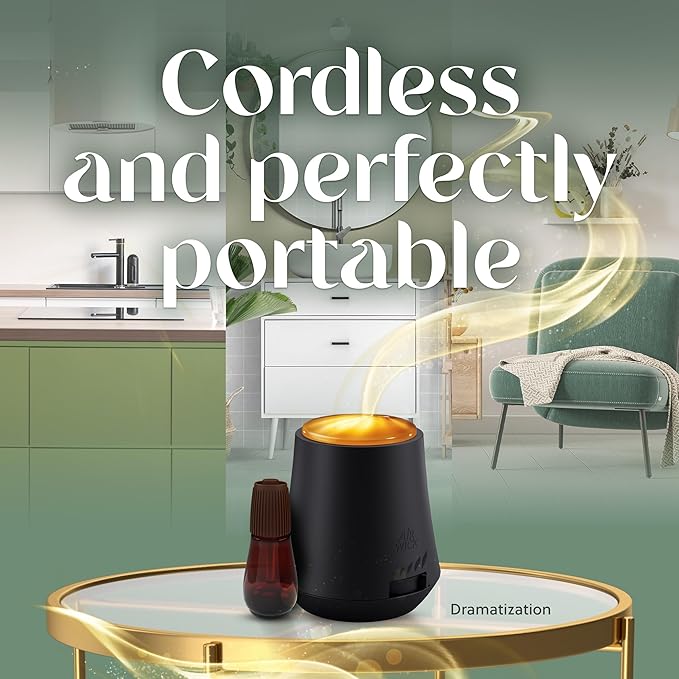 Air Wick Essential Mist Starter Kit (Gadget + 1 Refill), Linen & Petals, Air Freshener, Essential Oils