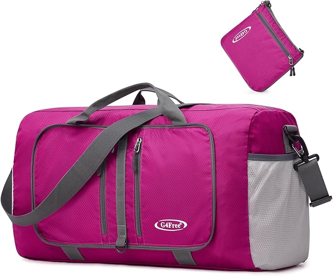 G4Free 40L/65L Foldable Duffel Bag, Water-Repellent Travel Backpack, Lightweight Carry Bag for Overnight Weekender Sports Men Women-StrideForce Fitness