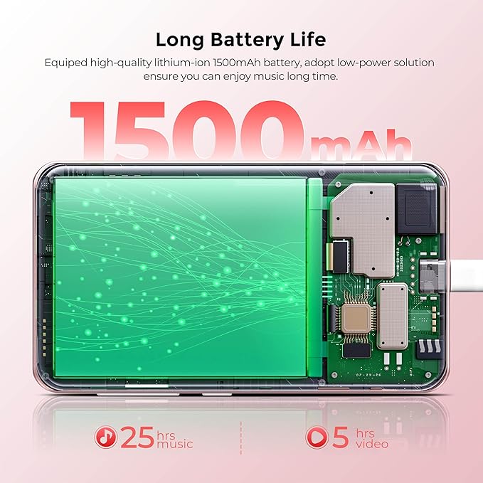 160GB MP3 Player with Bluetooth and WiFi, innioasis Music Player with Spotify,Pandora,Amazon Music,4" Touch Screen Android MP4 MP3 Player for Kids with Libby,Audible,Spotify Kids (White+Pink)-StrideForce Fitness