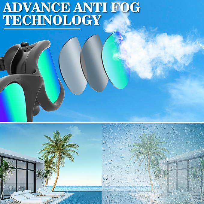 WIN.MAX Polarized Swimming Goggles Swim Pool Goggles Anti Fog Anti UV No Leakage Clear Vision for Men Women Adults Teenagers-StrideForce Fitness