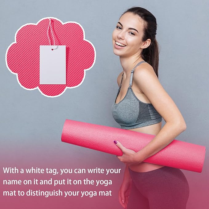 10 Pack Yoga Mats Bulk, 68'' x 24'' x 4mm Thick Yoga Mats for Kids and Adult Gym Mats Bundle Latex Free Exercise Mats with Non Slip Texture for Outdoor Yoga, Pilates or Workout-StrideForce Fitness