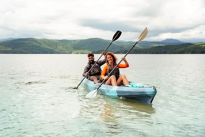 Perception Tribe 13.5 Sit on Top Tandem Kayak for All-Around Fun Large Rear Storage with Tie Downs