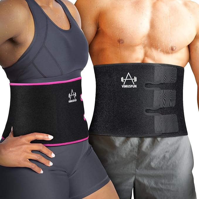 Waist Trimmer Belt Men Sweat Band Stomach Wrap, Waist Trainer for Women Workout-StrideForce Fitness