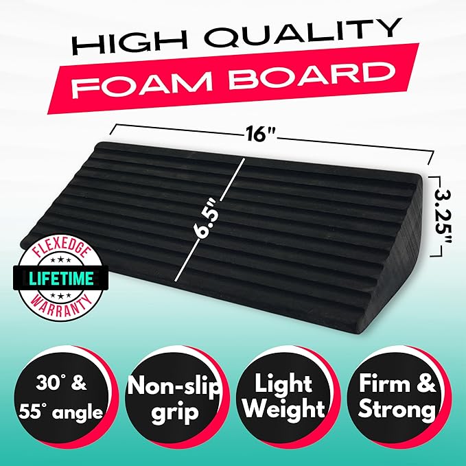 Slant Board for Calf Stretching | Balance Board Calf Stretcher for Plantar Fasciitis Relief,Achilles Tendonitis Relief,Shin Splint Relief,Squat Wedge-StrideForce Fitness