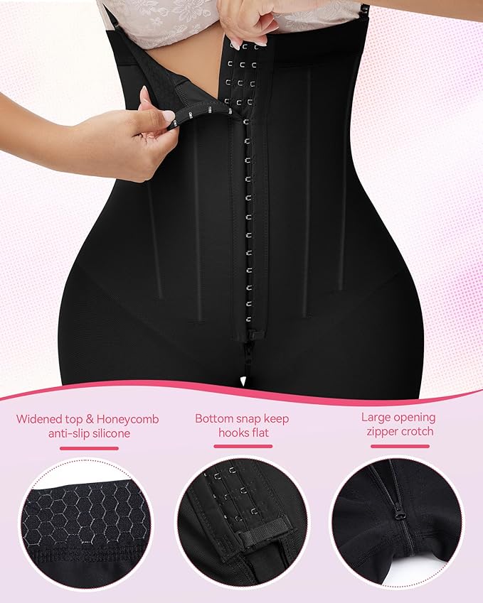 SHAPSHE Faja Colombianas Moldeadoras Body Shaper Strapless Shapewear Stage High Compression Garment Butt Lifter Tummy Control-StrideForce Fitness