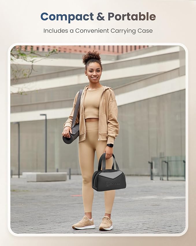 COMFIER 4D Neck Massager for Pain Relief Deep Tissue,Hands-Free Massager for Neck and Shoulder Pain, Wireless Back Massager with Storage Bag, Gift for Mom Dad Women Men-StrideForce Fitness