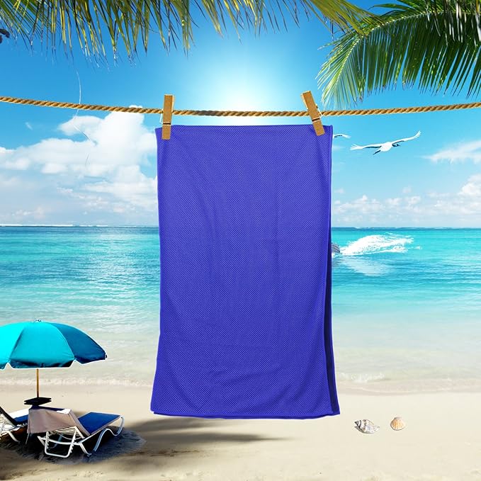 Cooling Towels 40 Pack 40"x 12", 160gsm Bulk Cool Towels, Soft Breathable, Super Absorbent, Quick Cold Towel, for Bowling, Yoga, Travel, Camping, Golf, Football, Hiking, Outdoor Work-StrideForce Fitness