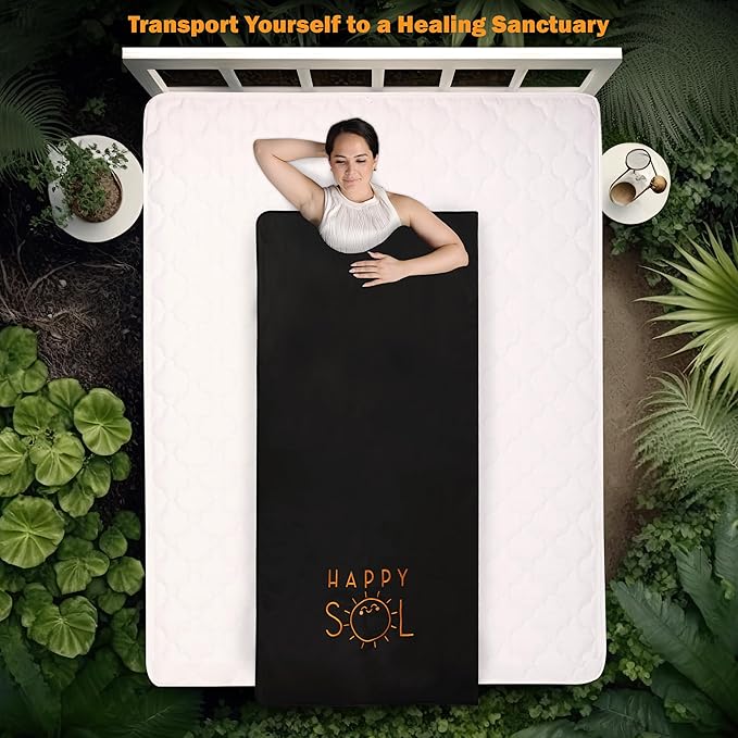 Far Infrared Sauna Blanket for Home, Portable Infrared Sauna Blanket for Therapy, Sauna Blanket for Detox, Suitable for Relaxation and Exercise Recovery, Very Low EMF-StrideForce Fitness