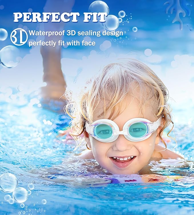 Aegend 2 Pack Kids Goggles, Swimming Goggles for Kids Age 4-16 Boys and Girls Youth, Anti-Fog Waterproof Anti-UV Pool Goggles-StrideForce Fitness