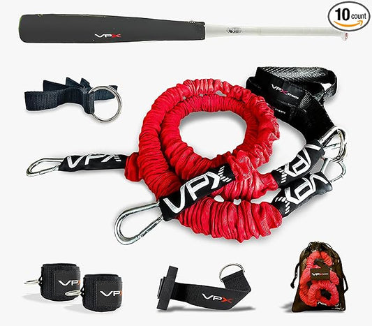 VPX Power Resistance Training System 3.0 | Total 3-Way Stacking Home, Gym, Sport Fitness | Men & Women | 220 LBs Adjustable Suspension Resistant Strength | Leg, Squat, Press, Push, Glute, Arm, LAT-StrideForce Fitness
