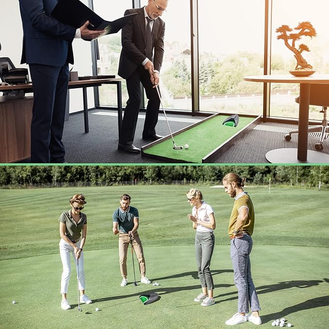 Golf Automatic Putting Cup, Golf Putting Practice Return Machine, Auto Putting Returner Golf Practice Putting Hole for Indoor Outdoor Yard Office-StrideForce Fitness