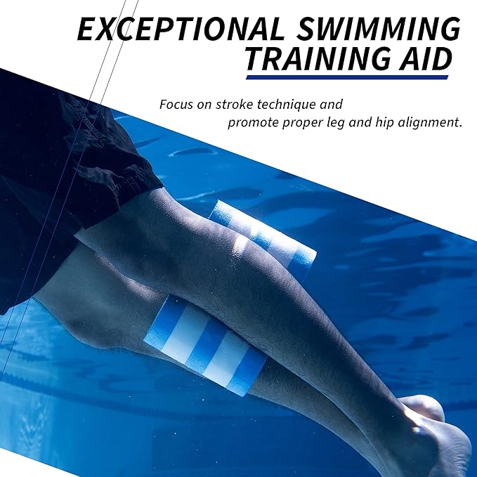 Sunlite Sports EVA 5-Layer Pull Buoy Leg Float - Pool Training Aid, Legs and HIPS Support for Adults, Kids, and Beginners, for Swimming Stroke-StrideForce Fitness