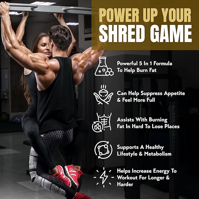 MEGA Shred PRO - Supports GLP-1 Pathway Function - Weight Loss Pills for Women & Fat Burner for Men + Appetite Suppressant Supplement | 3rd Party Tested Supplement - 60 Capsules-StrideForce Fitness