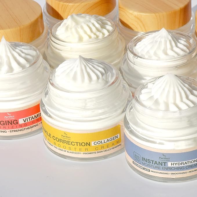 Purifect Vitamin A Retinol Moisturizer – Anti-Aging Hydrating Facial Cream with Collagen & Antioxidants – Lightweight, Non-Greasy, Made in USA, 1.7 fl oz-StrideForce Fitness