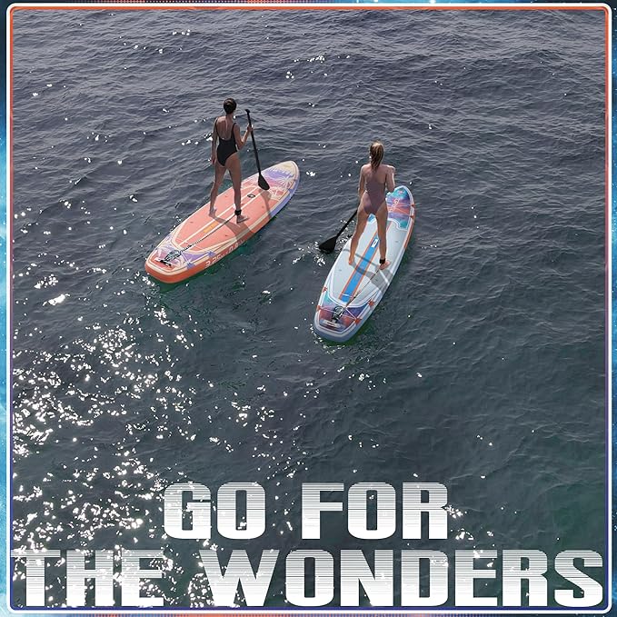 UPWELL 11’6”/11'2”/11'/10'8”/10'6”/10'2” Inflatable Stand Up Paddle Board with sup Accessories Including Backpack, Repairing Kits, Non-Slip Deck, Leash, 3 Fins, Paddle and Hand Pump-StrideForce Fitness