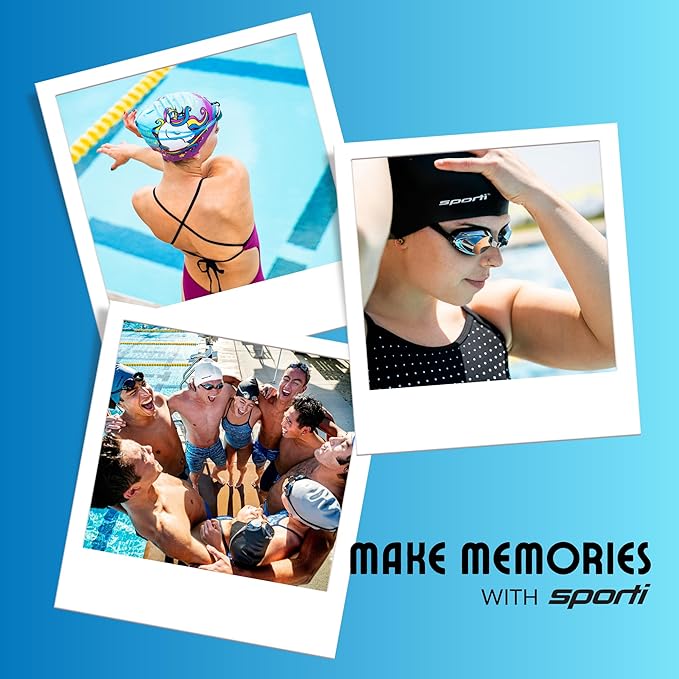 Sporti Silicone Ear Swim Cap-StrideForce Fitness