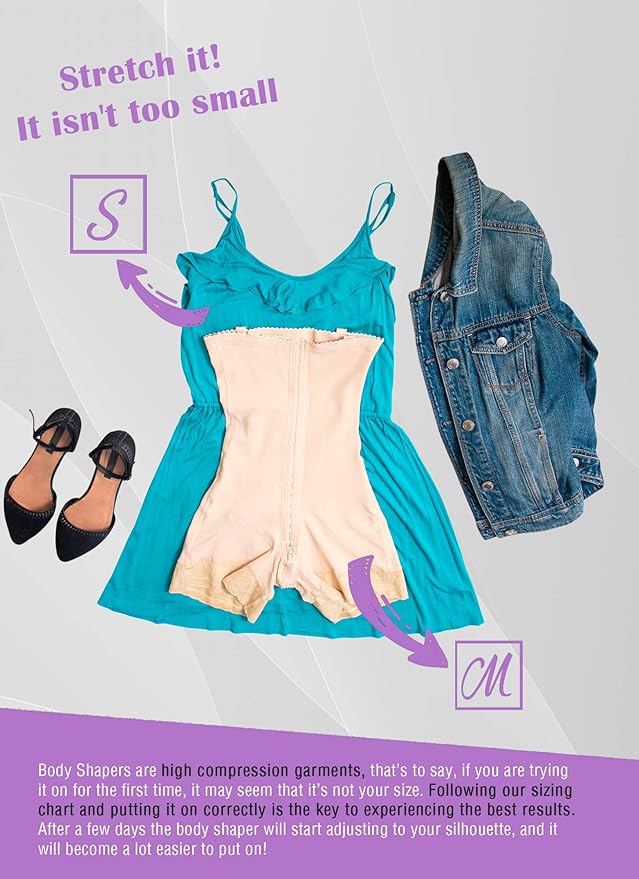 M&D Full Body Faja for Women | Fajas Colombianas Moldeadoras Post Surgery – Stage 2 Faja for Tummy Tuck, Lipo 360 & BBL-StrideForce Fitness