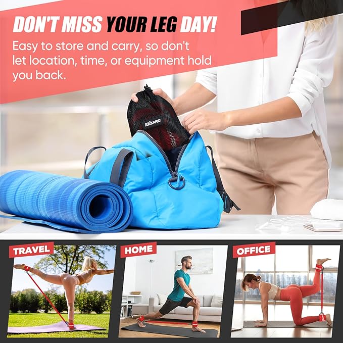 Ankle Resistance Bands with Cuffs for Working Out, Resistance Bands for Women, Exercise Bands for Leg and Glute, Booty Workout Equipment for Kickbacks, Butt and Hip Training, Ankle Weights Bands Set