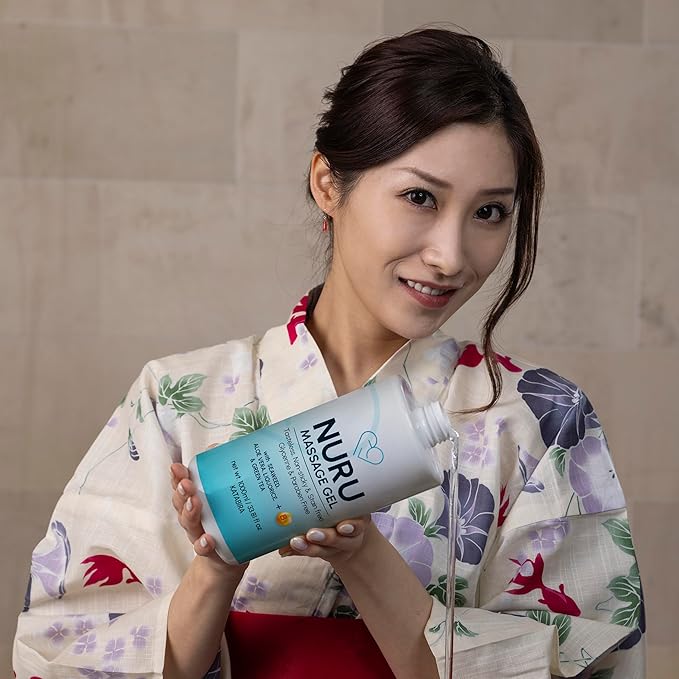Nuru Massage Gel (1.32 gal) | Water-Based | Paraben & Glycerine Free | Formulated with Natural Seaweed, Green Tea, Liquorice Extract, Vitamin B5, & Organic Aloe Vera-StrideForce Fitness
