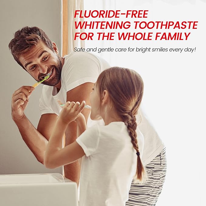 SP-6 Probiotic Whitening Toothpaste - Enhanced Formula with 6 Probiotics for Teeth Whitening and Gum Health - Enamel-Safe, Fluoride-Free, Fresh Mint Flavor, 4.6oz (2)