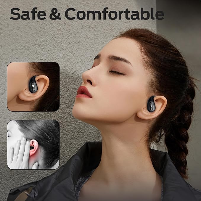 Monster Open Ear AC210 Headphones, Wireless Headphones Bluetooth 5.4 Earphones Stereo Sound,32H Playtime, HD Clear Calls,Fast Charging Touch Control, IPX5 Waterproof Open Ear Earbuds-StrideForce Fitness
