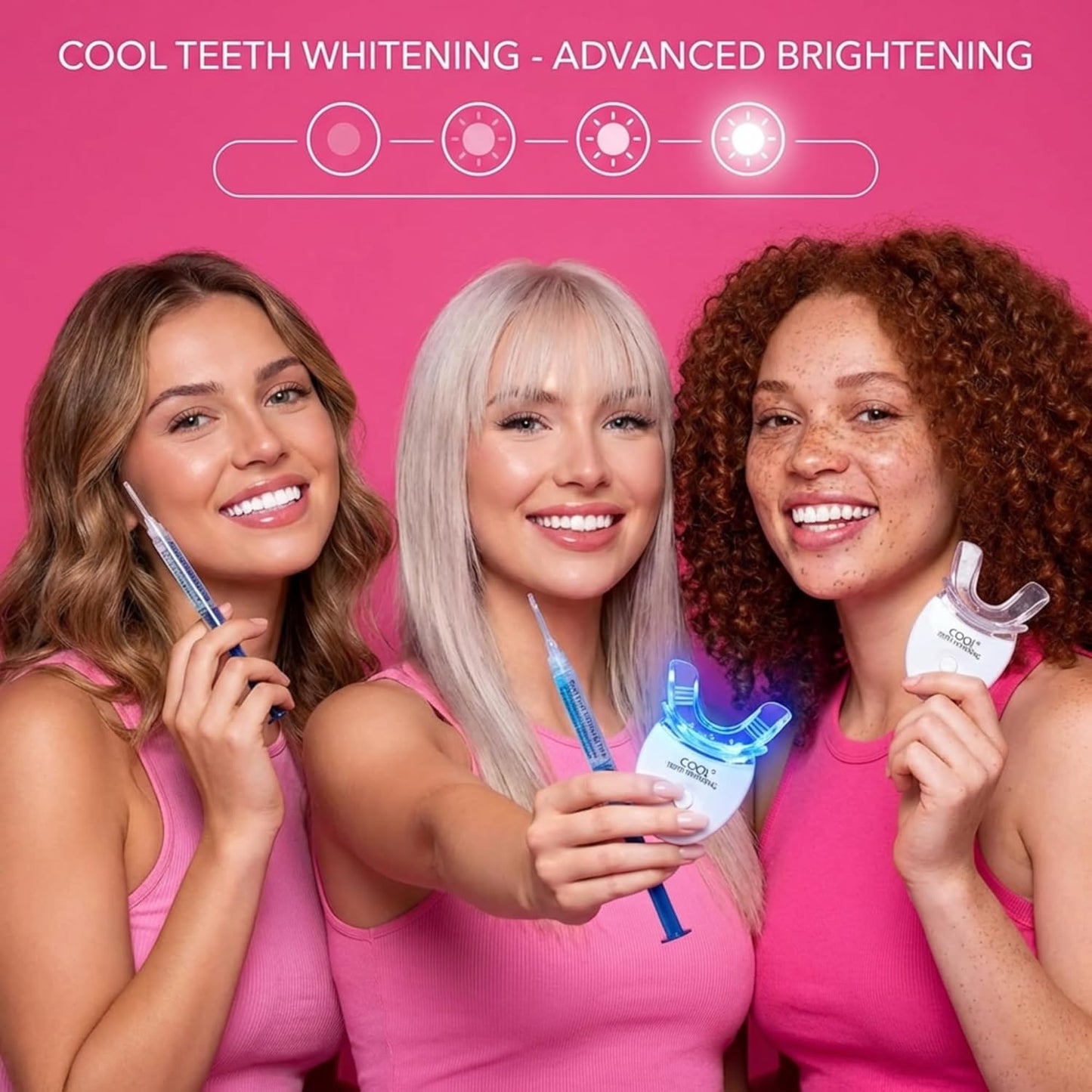 Teeth Whitening Trays Moldable 4-Pc Bleaching Trays for Teeth Whitening with 2 Slim Retainer Cases - Comfortable, Thin Design for Tooth Bleach, Compatible with Opalescence Gel Not Included