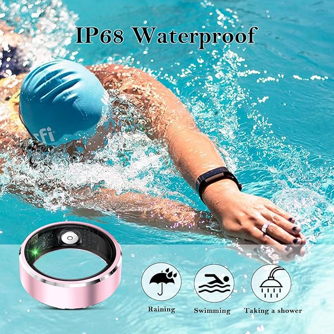 Smart Ring for Women Men-Wearable Fitness Tracker with Sleep Tracking Heart Rate Healthy Monitor Ring Activity Monitoring Steps Calories-StrideForce Fitness