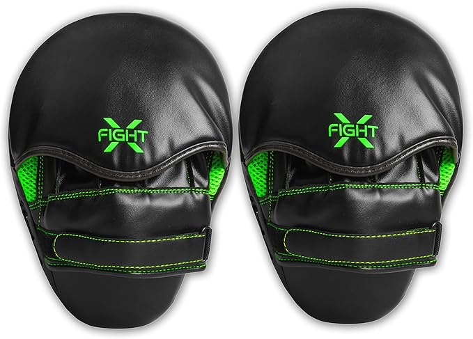 Punching Mitts for Boxing Leather Curved Punch Mitts Men & Women MMA Training Equipment Muay Thai Sparring Training Mitts MMA Hitting Pads Available Multiple Colors-StrideForce Fitness
