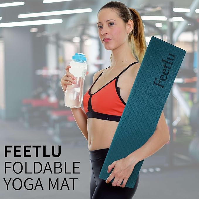Foldable Yoga Exercise Mat – Lightweight, Anti-Slip, and Easy to Store for Yoga, Pilates, Home Workouts, and Floor Exercises-StrideForce Fitness