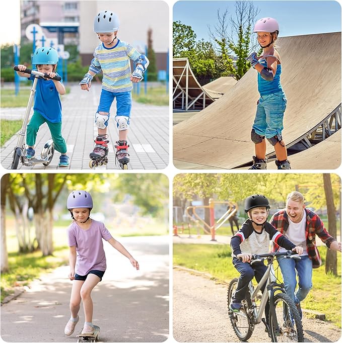 Kids Bike Helmet,Toddler Cyling Helmets for Ages 5-8-9-10-12-14-16Years Youth Boys & Girls,Child Adjustable Multi-Sport Bicycle Skateboard Roller Skate Scooter Balance Skateboarding Helmet-StrideForce Fitness