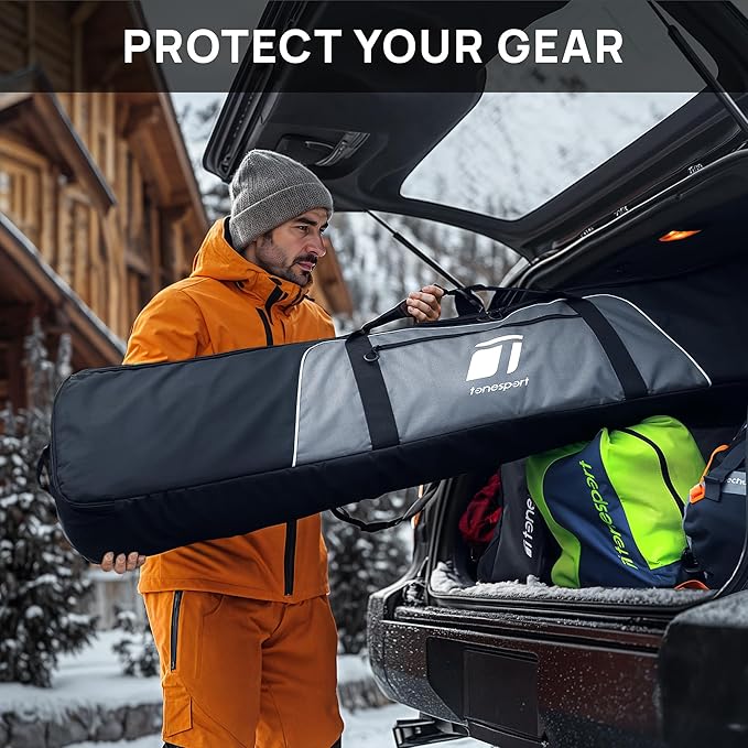 Snowboard Bag For Air Travel - Padded Snowboard Bag - Waterproof and Fully Padded Snowboarding Travel Bag For Flying - Up to 165 CM Snowboards-StrideForce Fitness