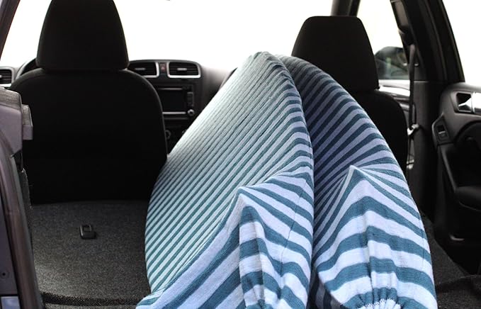 Surf Squared Surfboard Sock Cover and Paddleboard Cover - Lightweight Stretch Protective Surfboard Bag - Surfing Accessories - Shortboard, Longboard, Hybrid, Wakesurf, Standup Paddleboard SUP-StrideForce Fitness