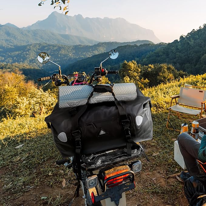 Haimont Waterproof Duffel Bag Roll-top Dry Duffel Bag with Quick-fixed Straps for Motorcycling, Rafting, Boating, SUP, Kayaking, Travel, 50L/70L-StrideForce Fitness