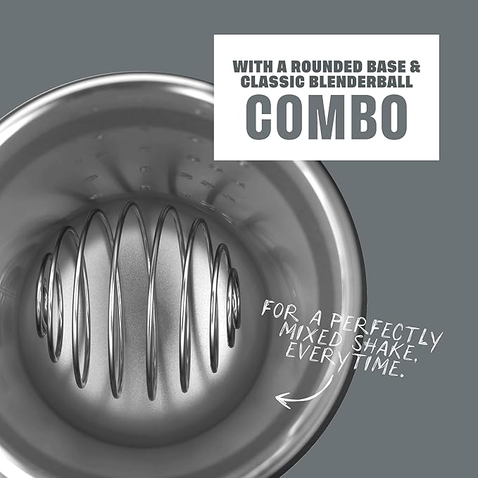 BlenderBottle Strada Sleek Shaker Cup Insulated Stainless Steel Water Bottle with Wire Whisk, 25-Ounce, (Green) Seaglass-StrideForce Fitness