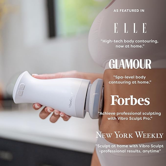 Vibro Sculpt PRO Anti-Cellulite Body Sculptor for Lymphatic Drainage - Micro Vibration Technology - Wireless & Lightweight Ergonomic Massage Gun for Women – Built for Toning & Smoother-Looking Skin-StrideForce Fitness