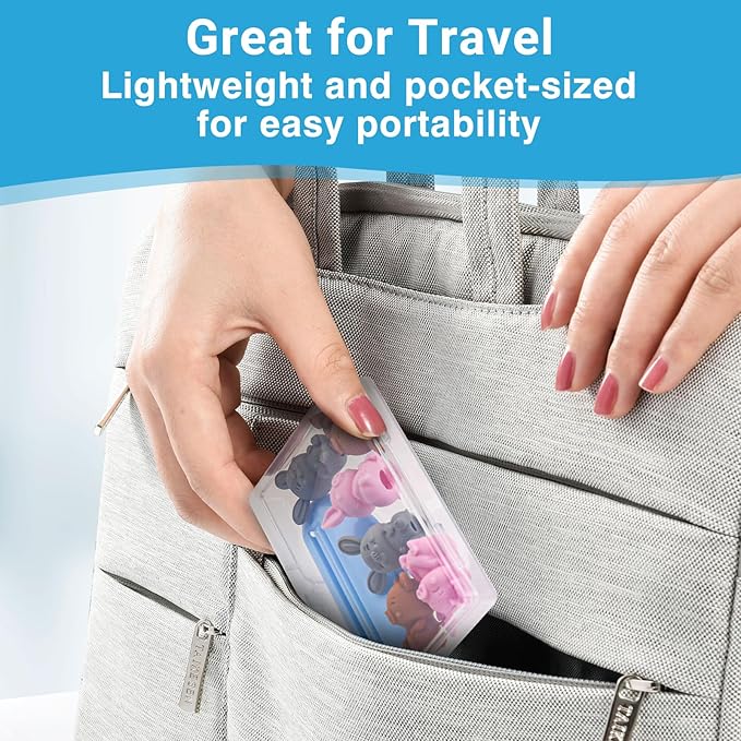 Self-Closing Toothpaste Caps by Tilcare - No Waste Cap Dispensers for Kids Bathroom - Mess-Free Toothpaste Lids - Easy to Use, Food Grade Silicone and BPA-Free Toppers