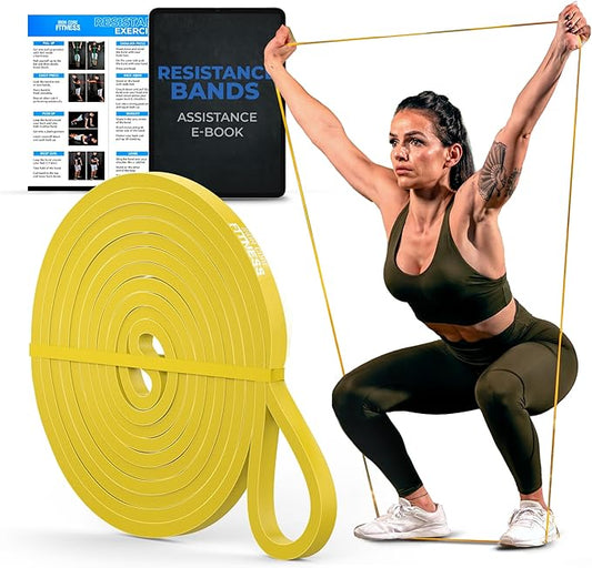 Pull Up Assistance Resistance Bands - Long Loop Power Bands for Men and Women - Strength Power Flexibility Training at Home & Gym - Ebooks & Workout Chart Included by Iron Core Fitness-StrideForce Fitness