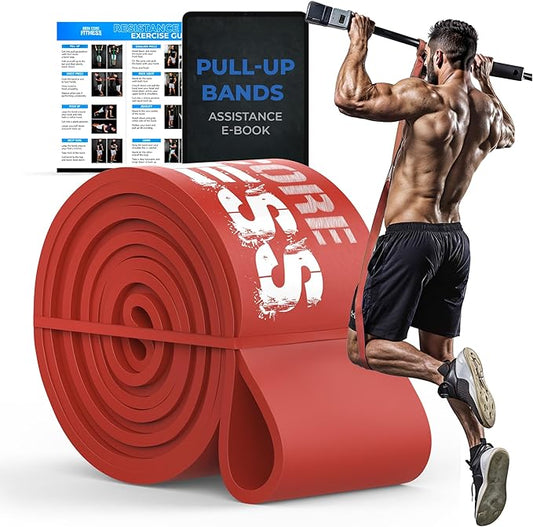 Pull Up Assistance Resistance Bands - Long Loop Power Bands for Men and Women - Strength Power Flexibility Training at Home & Gym - Ebooks & Workout Chart Included by Iron Core Fitness-StrideForce Fitness