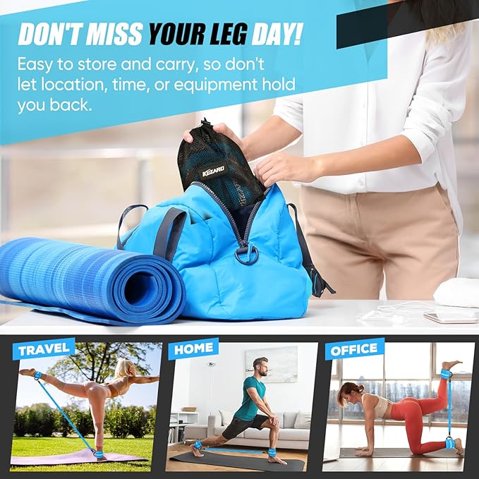 Ankle Resistance Bands with Cuffs for Working Out, Resistance Bands for Women, Exercise Bands for Leg and Glute, Booty Workout Equipment for Kickbacks, Butt and Hip Training, Ankle Weights Bands Set