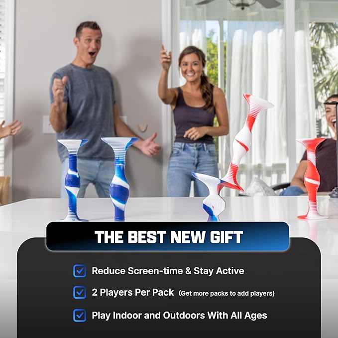 Popdarts Pro Pack (Blue and Green) - Indoor, Outdoor Suction Cup Throwing Game - Competition with a POP-StrideForce Fitness